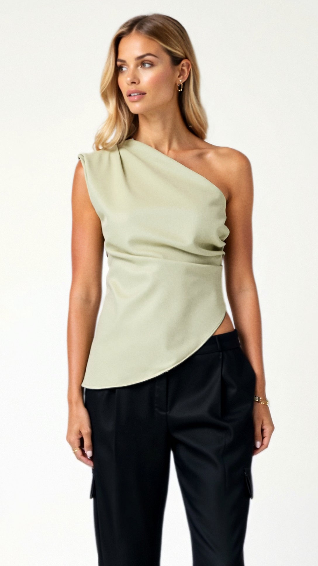 Ärmelloses One-Shoulder-Top Selene