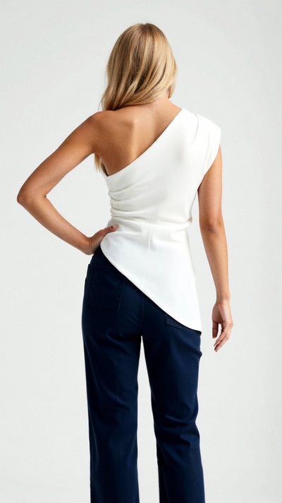 Ärmelloses One-Shoulder-Top Selene