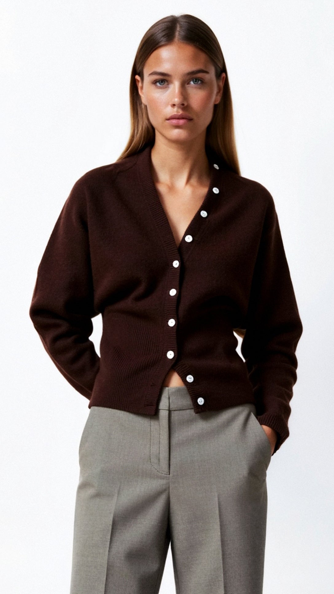 Jane – Langärmlige Strickjacke