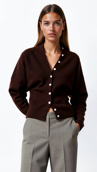 Jane – Langärmlige Strickjacke