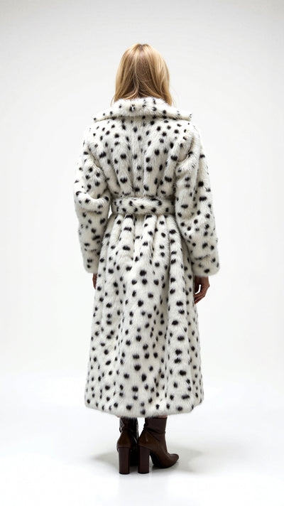 Morgana – Lange Kunstpelzjacke