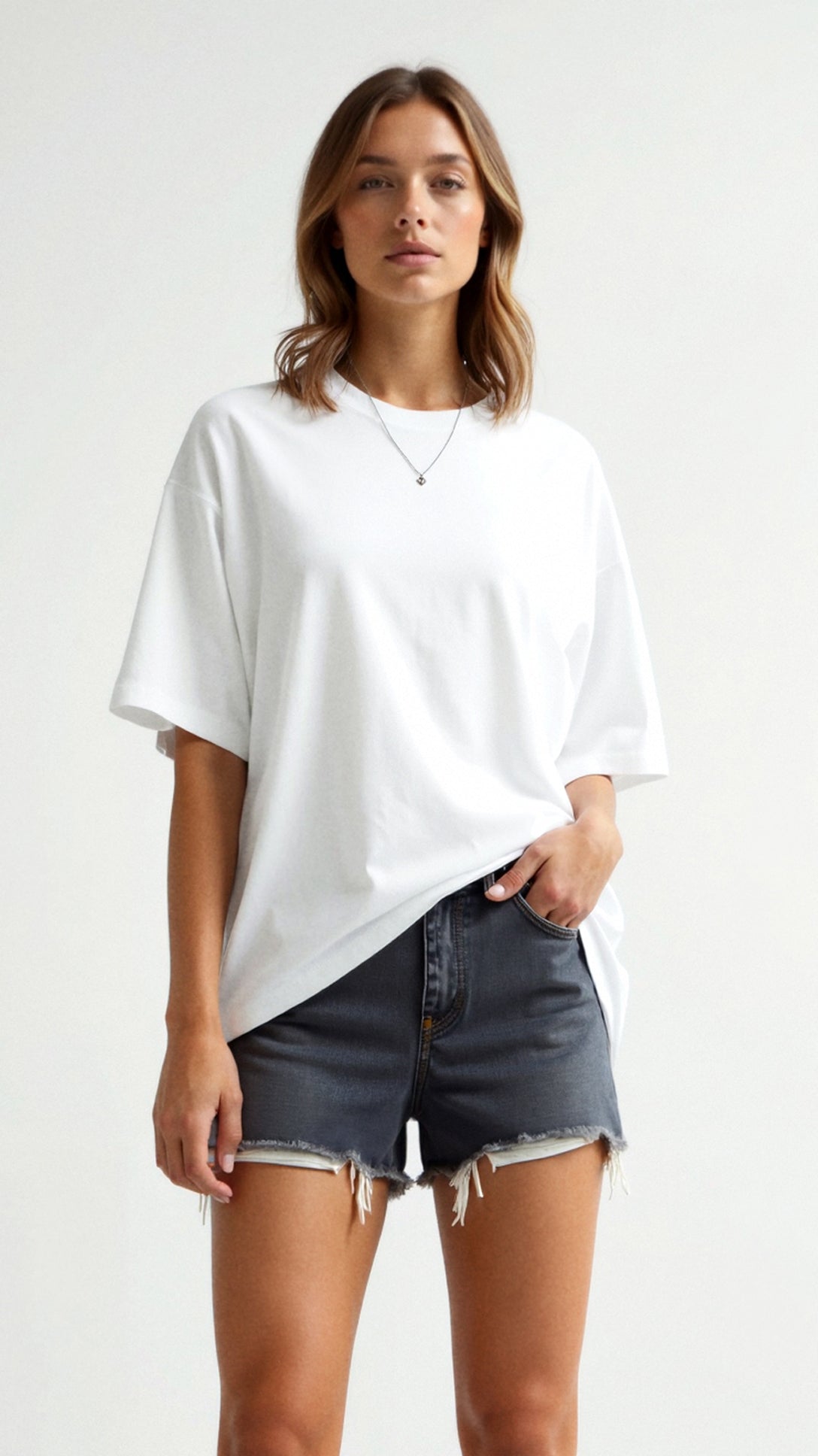 Oriana Basic Oversize-T-Shirt