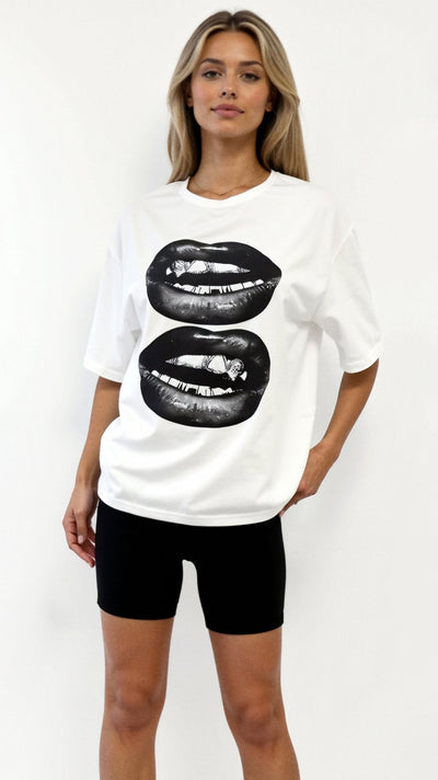 Natalia Oversize-T-Shirt mit Grafik