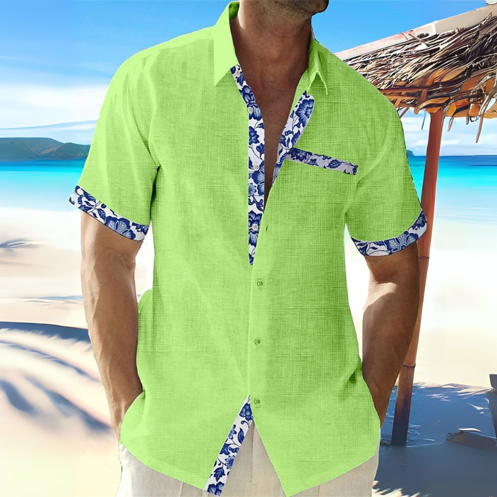 Herren Atmungsaktives Kurzarm Hemd | Sommer Stilvoller Komfort