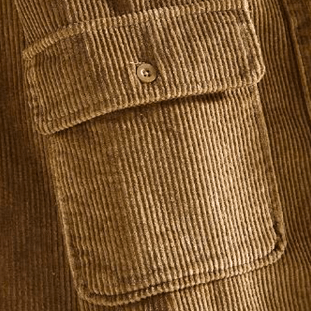 Herren Overshirt Corduroy Trendy und Bequem