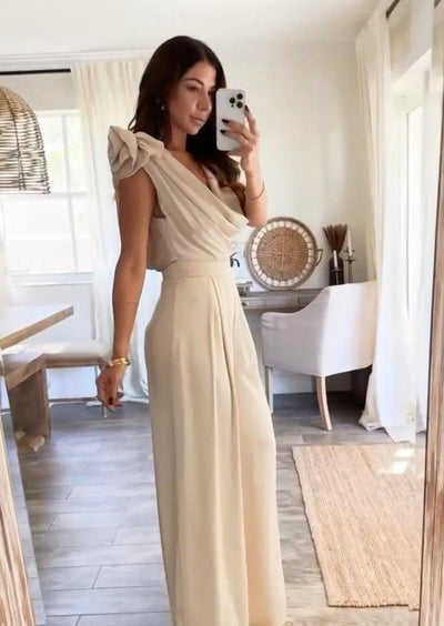 Florence - Eleganter Wasserfall-Jumpsuit