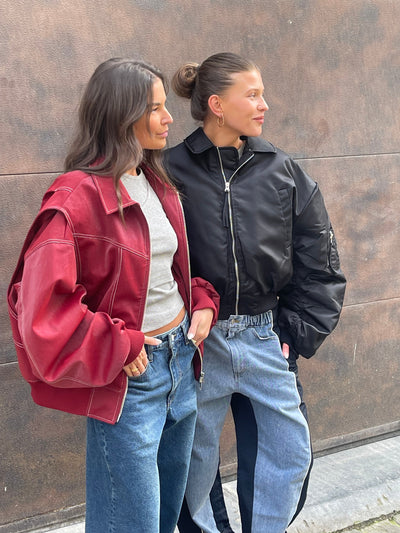Jade | Übergroße Kontrastnaht Jacke