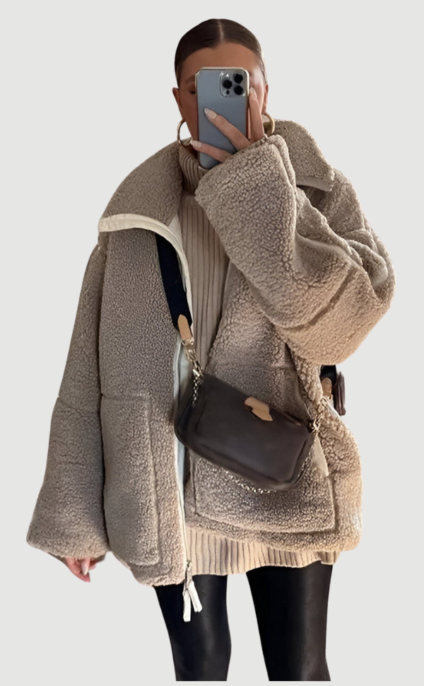 Jenny | Teddy Jacke Oversized