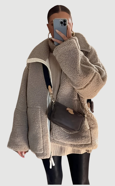 Jenny | Teddy Jacke Oversized