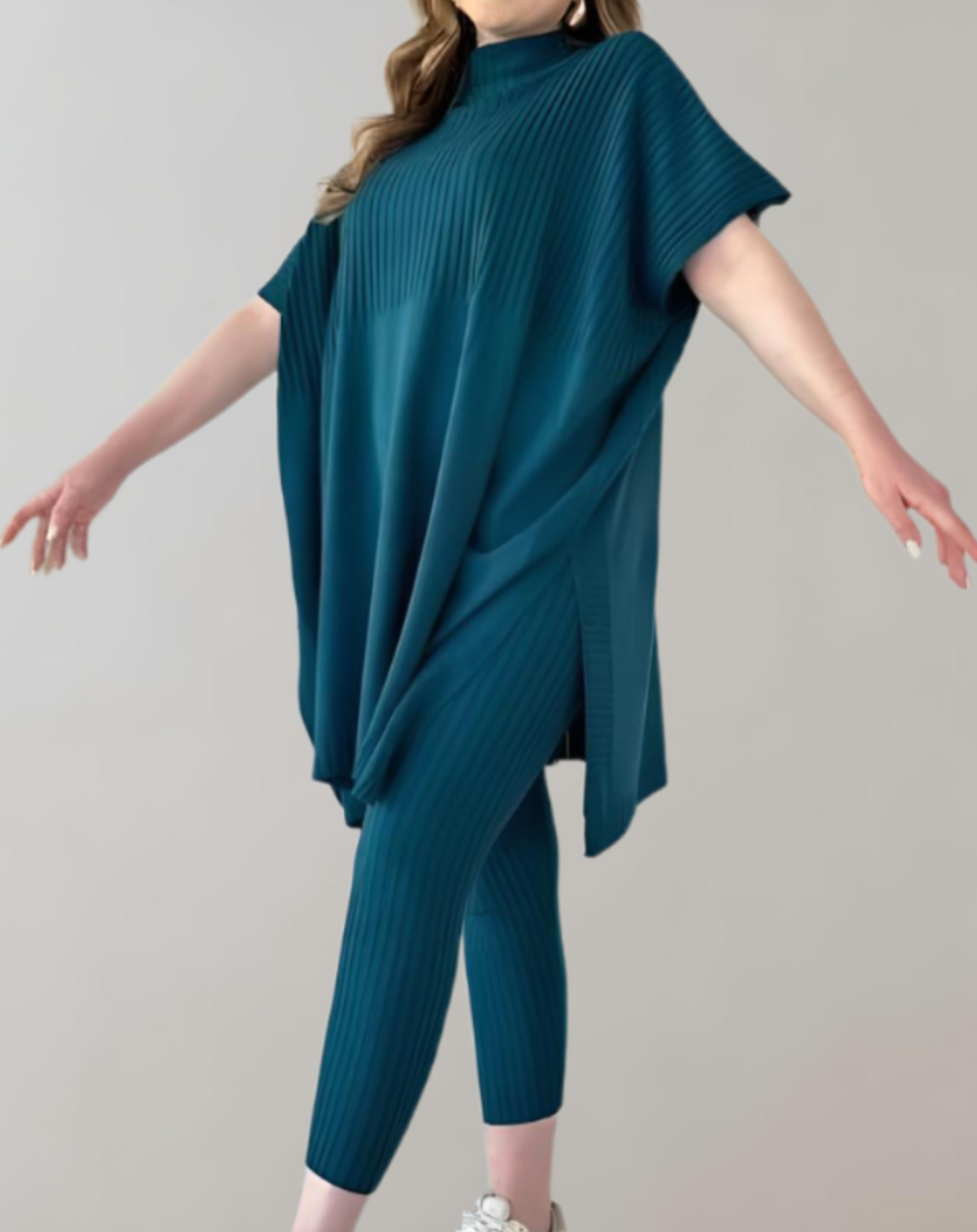 Lucía | Zweiteiliges Strickset mit Oversized-Top und Leggings