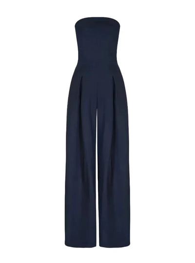 Eleganter trägerloser Jumpsuit für Damen – Weit geschnitten für den Sommer