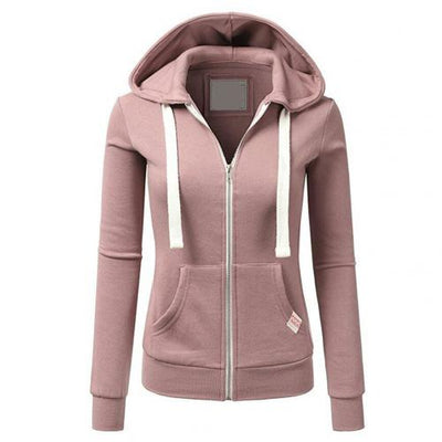 Andrea | Karierter Winter-Hoodie mit Reißverschluss