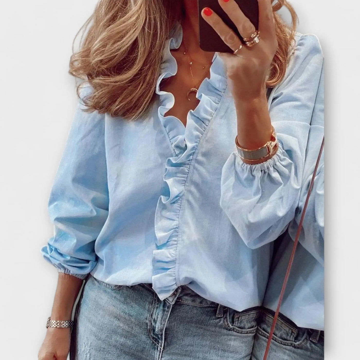 Sarah – Elegante Bluse mit besonderem Charakter