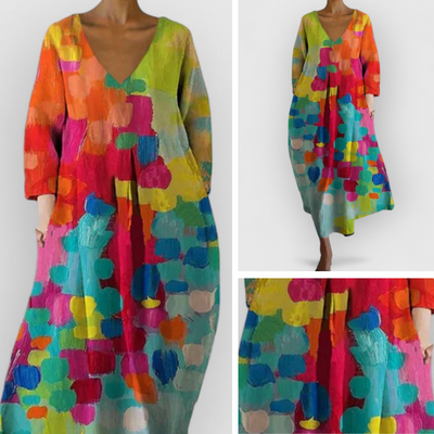 Mara™ - Farbliches Freizeitkleid für Damen