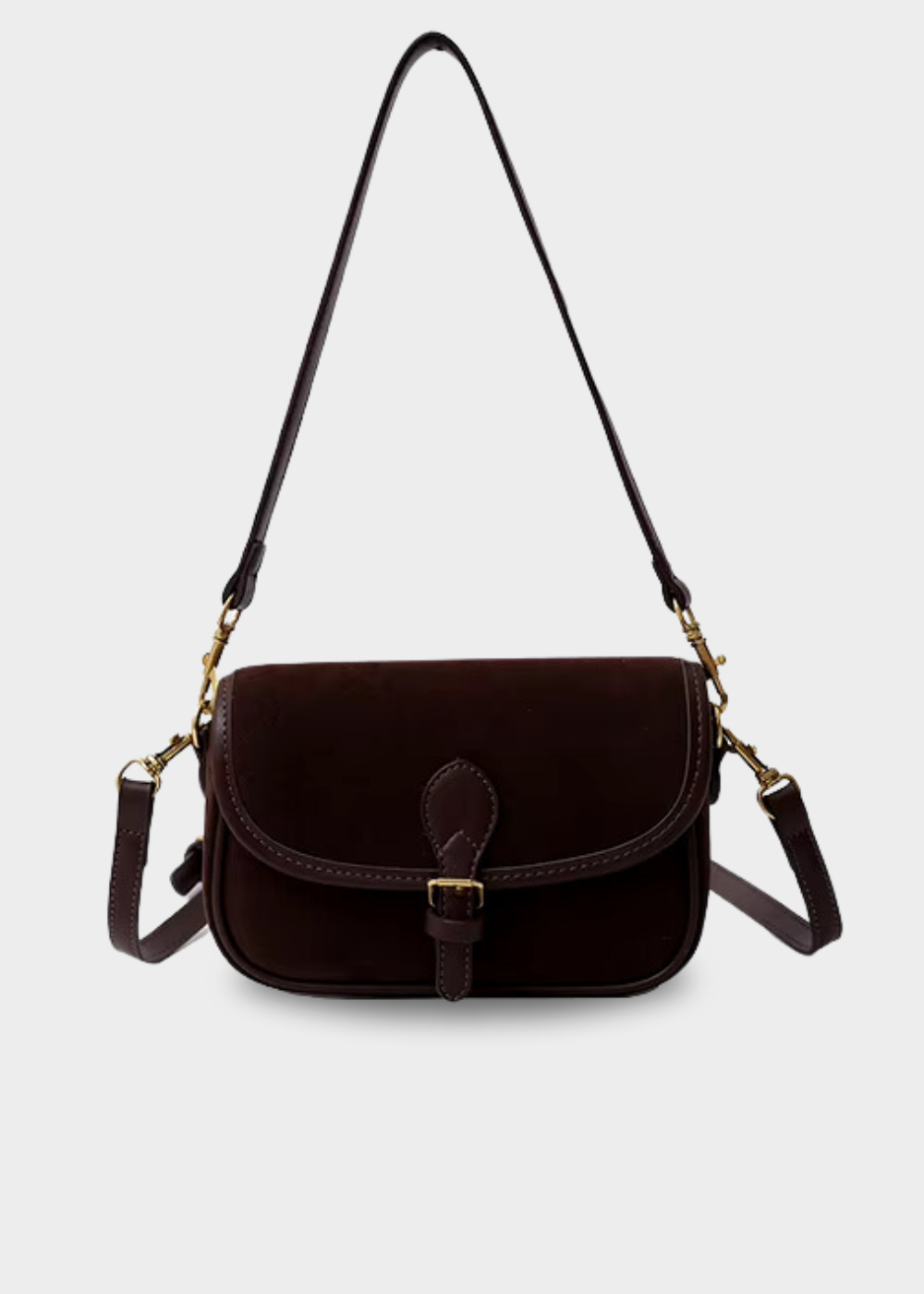 Damen Umhängetasche Wildleder – Kleine Crossbody Tasche Vegan & Vintage