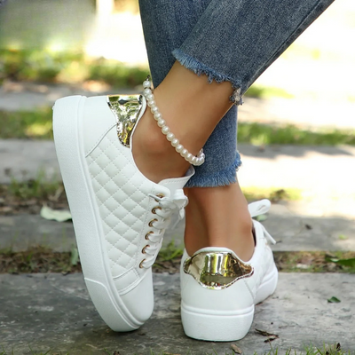 Bella™ – Gepolsterte weiße Sportschuhe