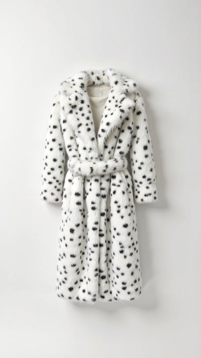 Morgana – Lange Kunstpelzjacke