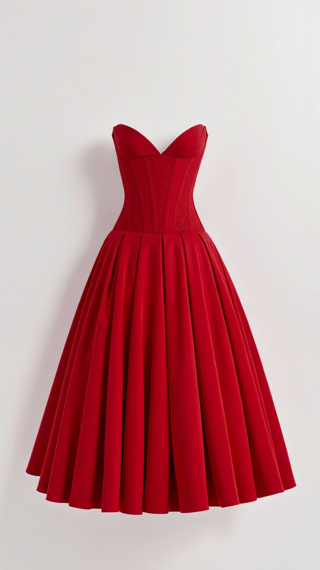 Trägerloses Midikleid Celestia