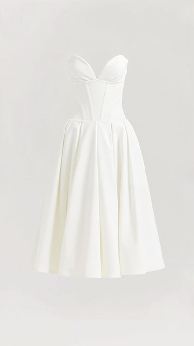 Trägerloses Midikleid Celestia