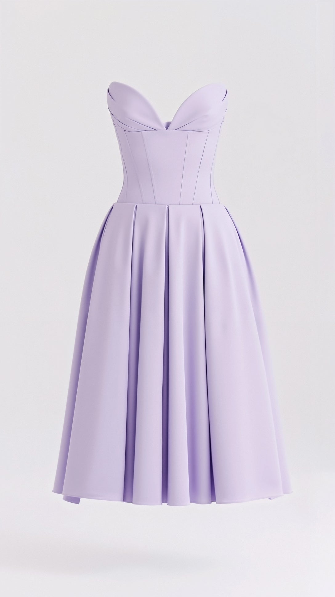 Trägerloses Midikleid Celestia