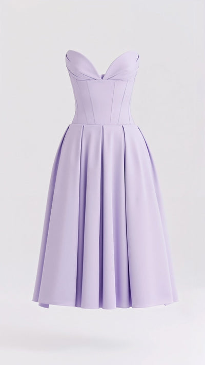 Trägerloses Midikleid Celestia