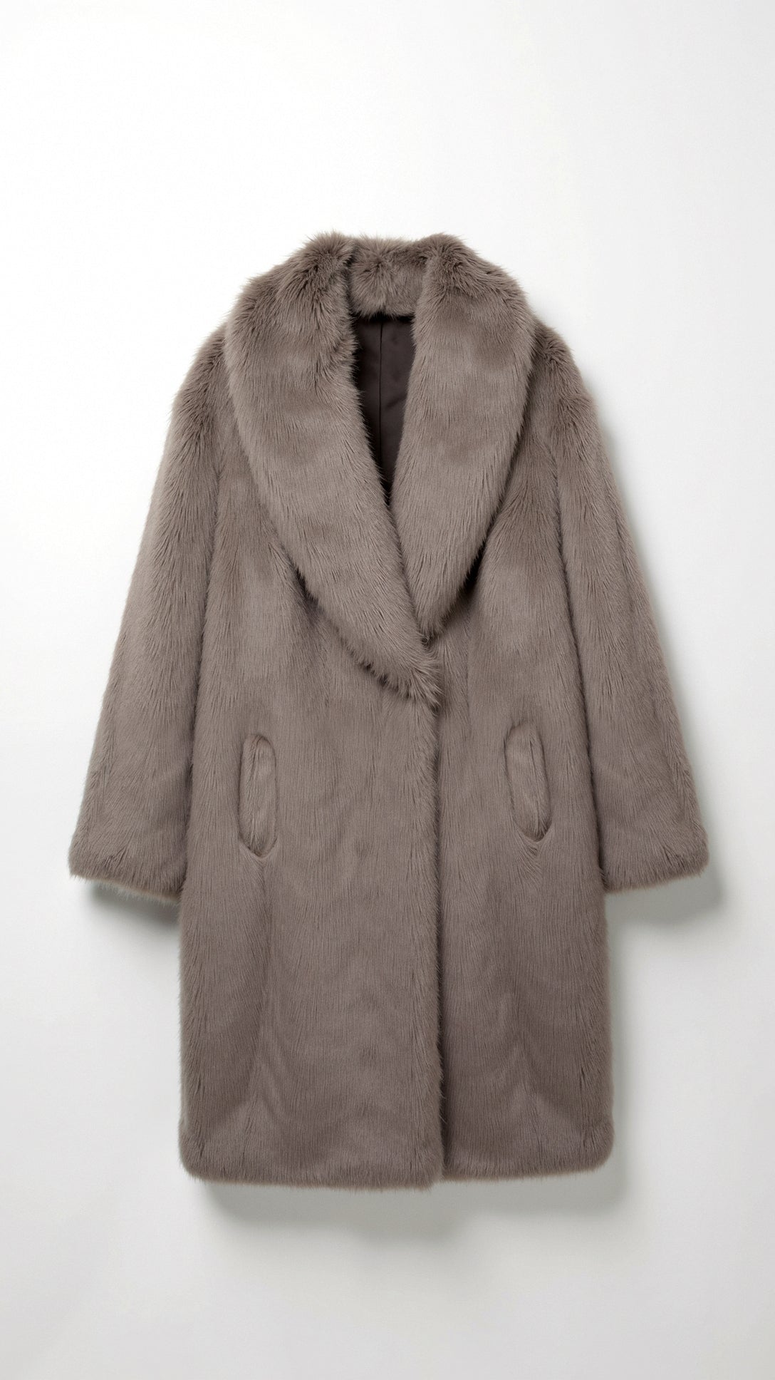 Lange Jacke aus Kunstpelz „Narcissa“