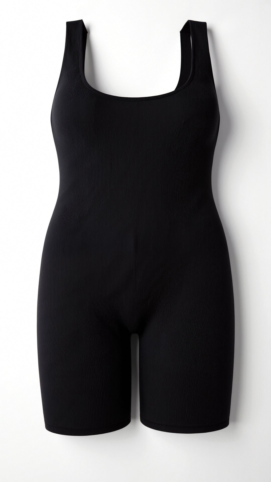 Gerippter Bodysuit mit eckigem Ausschnitt und Slip