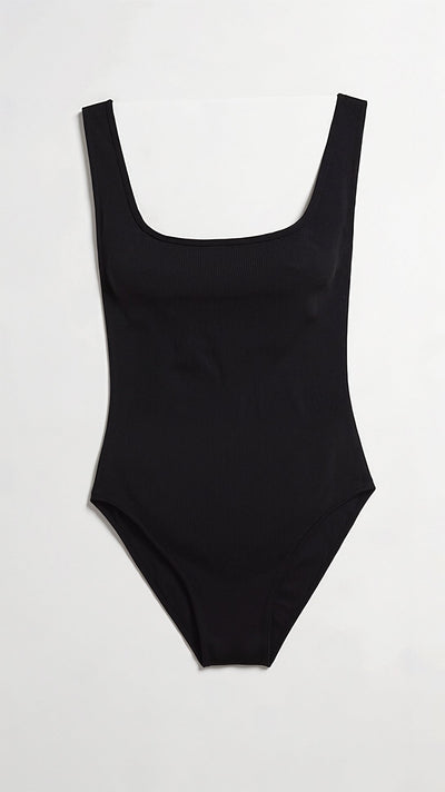 Gerippter Snatch-Bodysuit