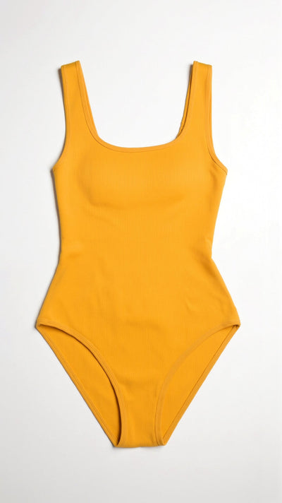 Gerippter Snatch-Bodysuit