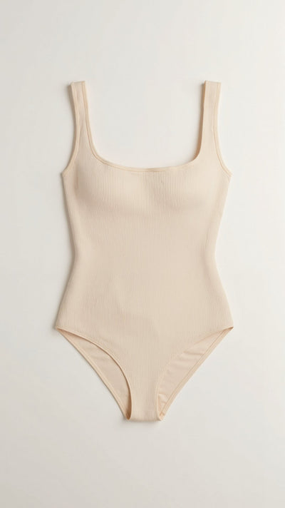Gerippter Snatch-Bodysuit