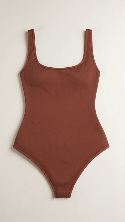 Gerippter Snatch-Bodysuit