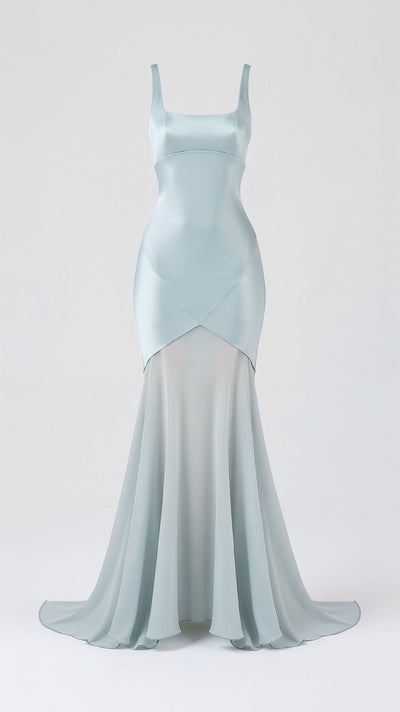 Ursula Chiffon-Maxikleid