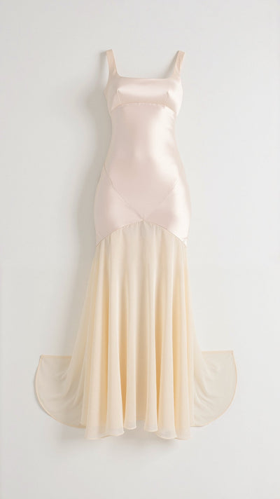 Ursula Chiffon-Maxikleid