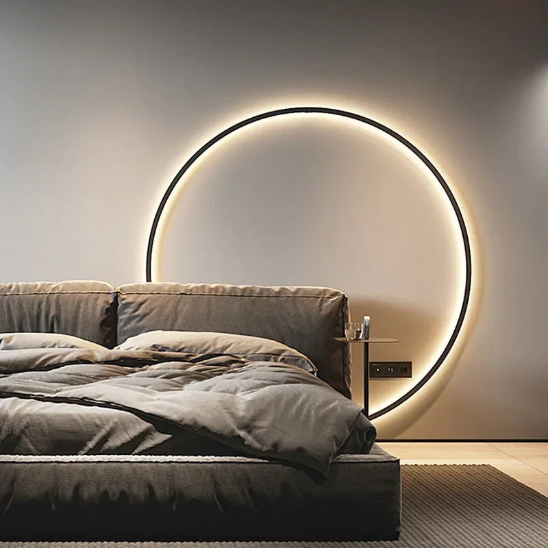 EclipseGlow - Minimalistische ronde Wandlamp