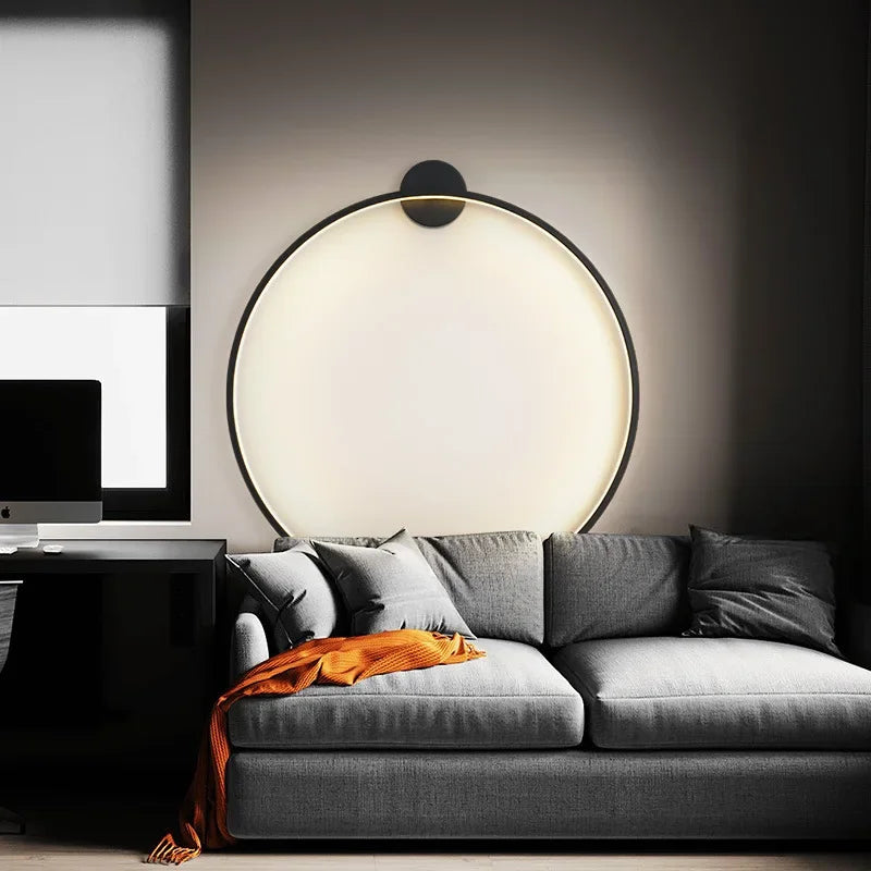 EclipseGlow - Minimalistische ronde Wandlamp