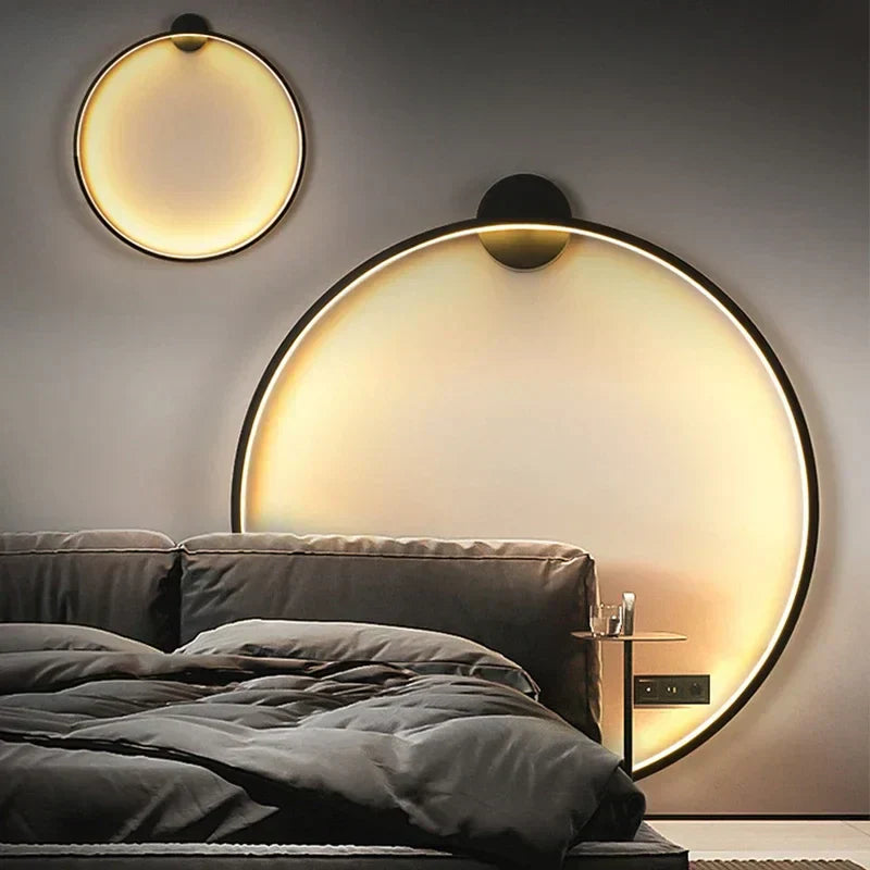 EclipseGlow - Minimalistische ronde Wandlamp