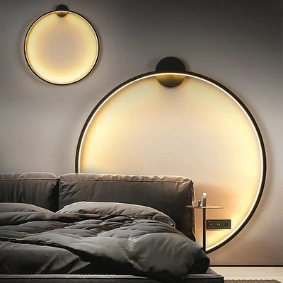 EclipseGlow - Minimalistische ronde Wandlamp