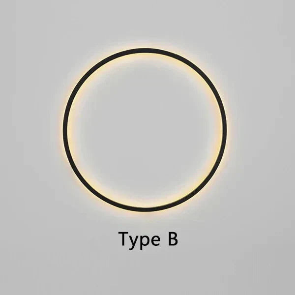 EclipseGlow - Minimalistische ronde Wandlamp