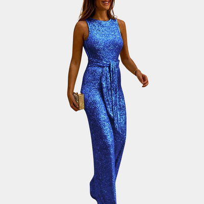 Monica | Glitzernder Sommer-Jumpsuit