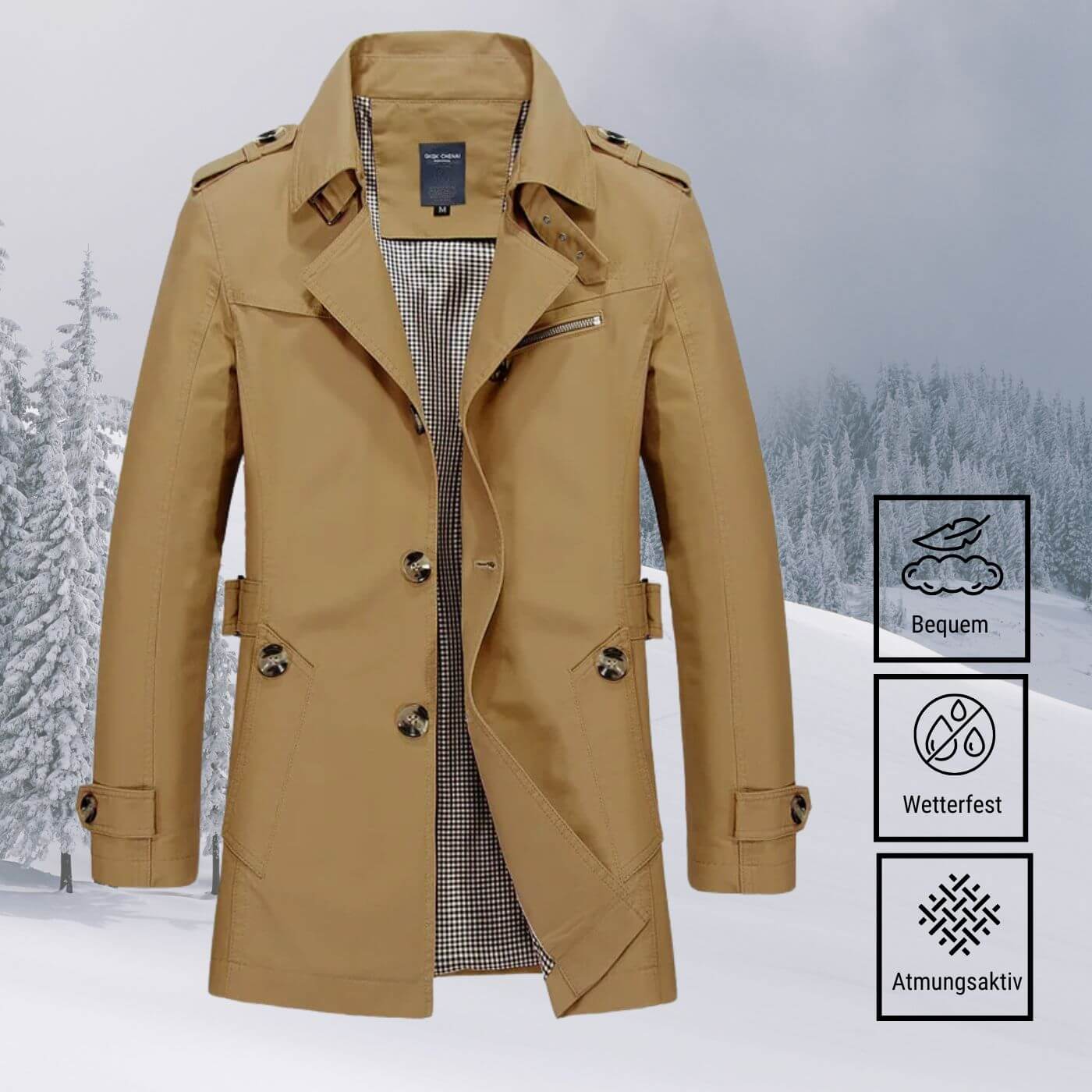 Niklas - Wetterfeste Winterjacke für Herren