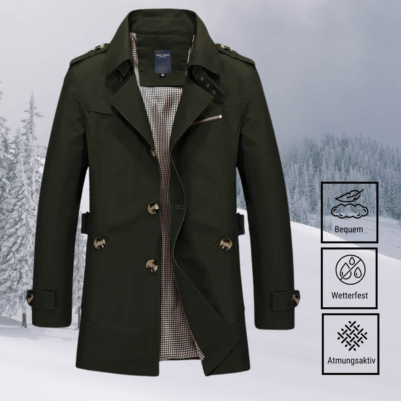 Niklas - Wetterfeste Winterjacke für Herren