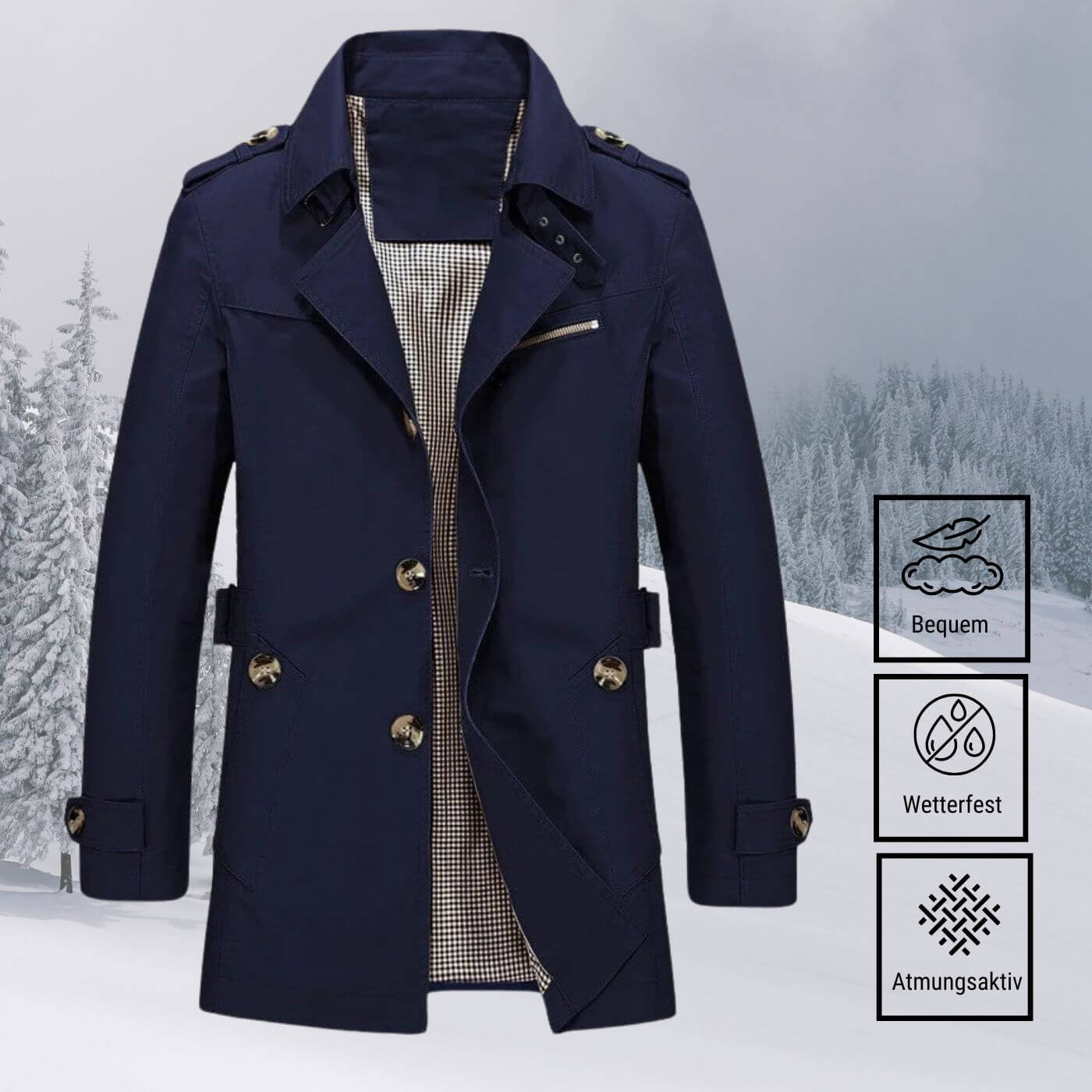Niklas - Wetterfeste Winterjacke für Herren