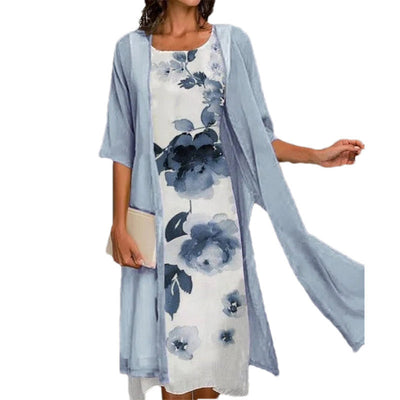 Sira™ – Gemustertes Zweiteiliges Kleid für Damen