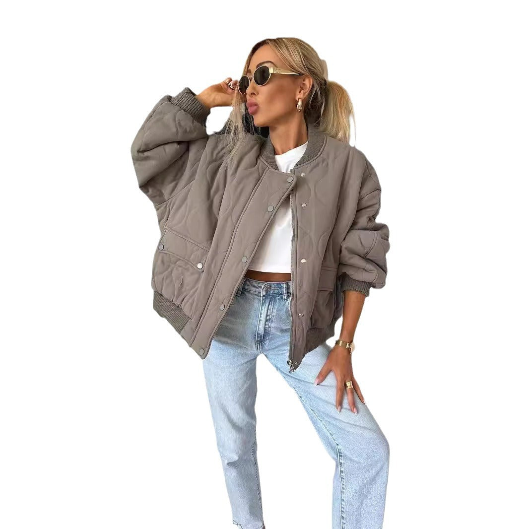 Keira | Gestepptes Oversize-Bomberjacke