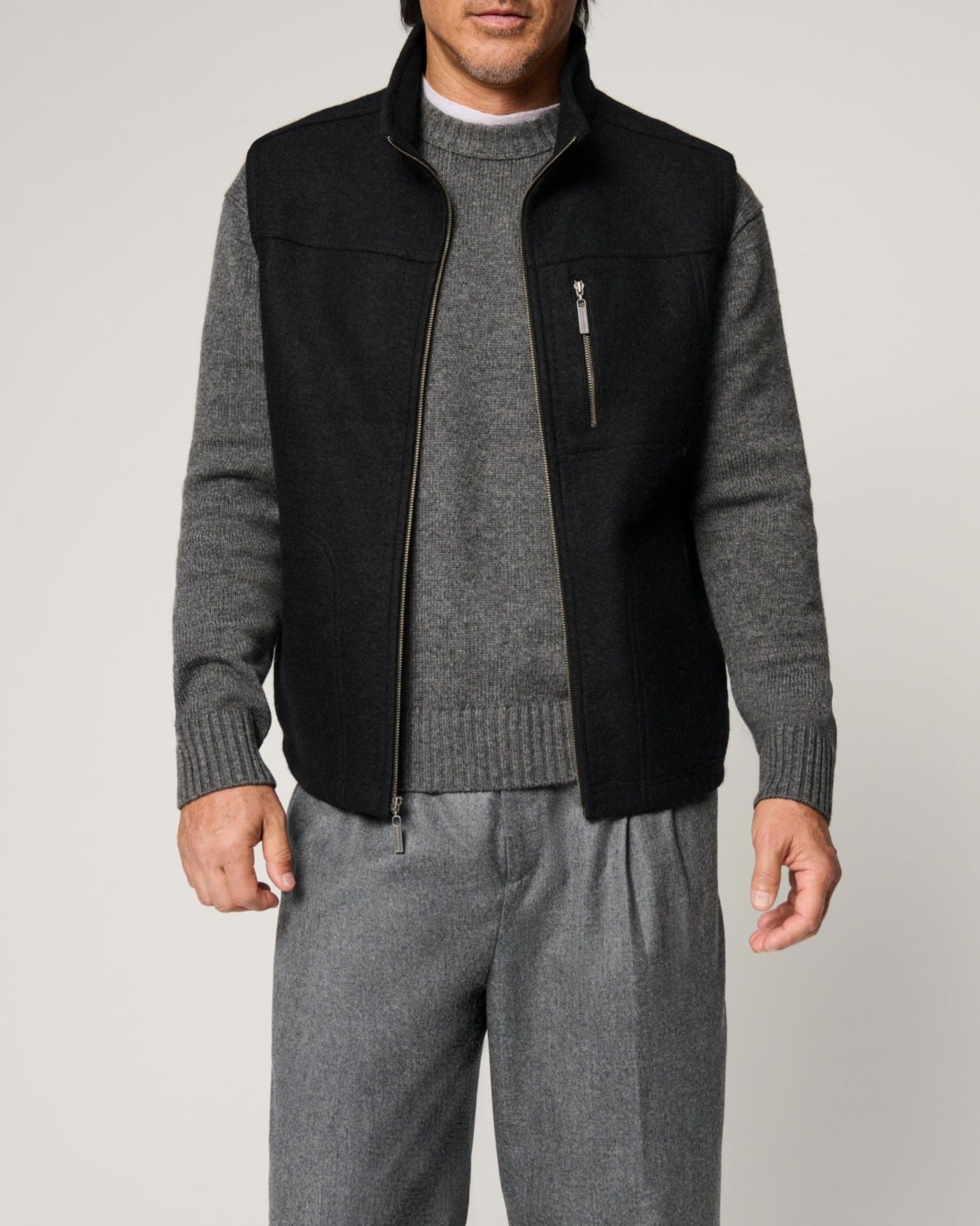 Herren kuschelige Weste aus Filz Aliams