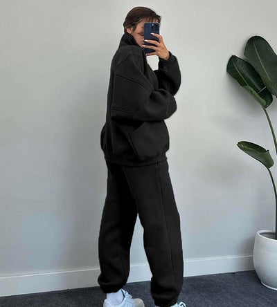 Daniela | Set aus Reißverschlussjacke und Kordelzughose für Damen