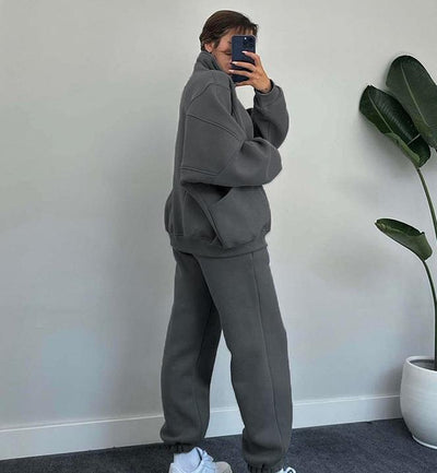 Daniela | Set aus Reißverschlussjacke und Kordelzughose für Damen