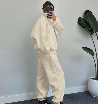 Daniela | Set aus Reißverschlussjacke und Kordelzughose für Damen