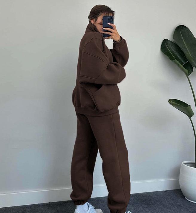 Daniela | Set aus Reißverschlussjacke und Kordelzughose für Damen