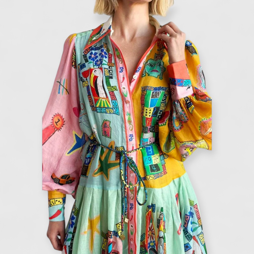 Leonie | Trendiges Midi-Kleid